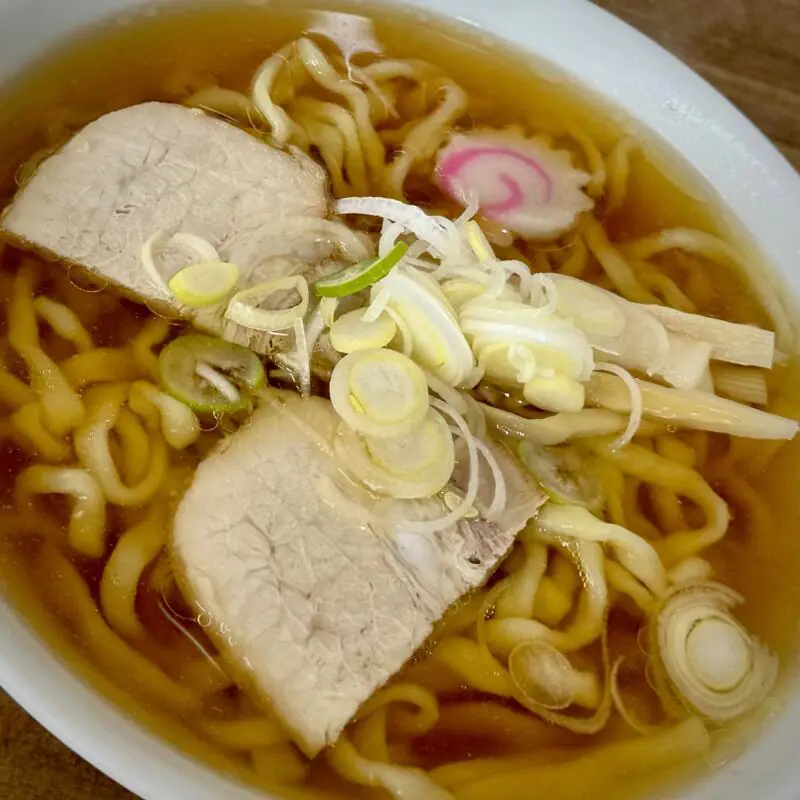 食堂 なまえ 福島県喜多方市永久 駅中道 大通四ッ角 喜多方駅 福島ご当地 喜多方ラーメン 醤油ラーメン 具