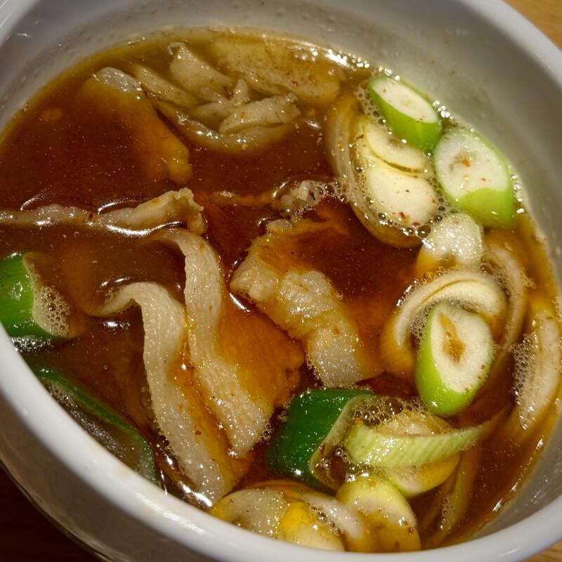 純手揉み中華 れん 福島県喜多方市寺町 前田 喜多方駅 辛ネギ豚つけ麺 具