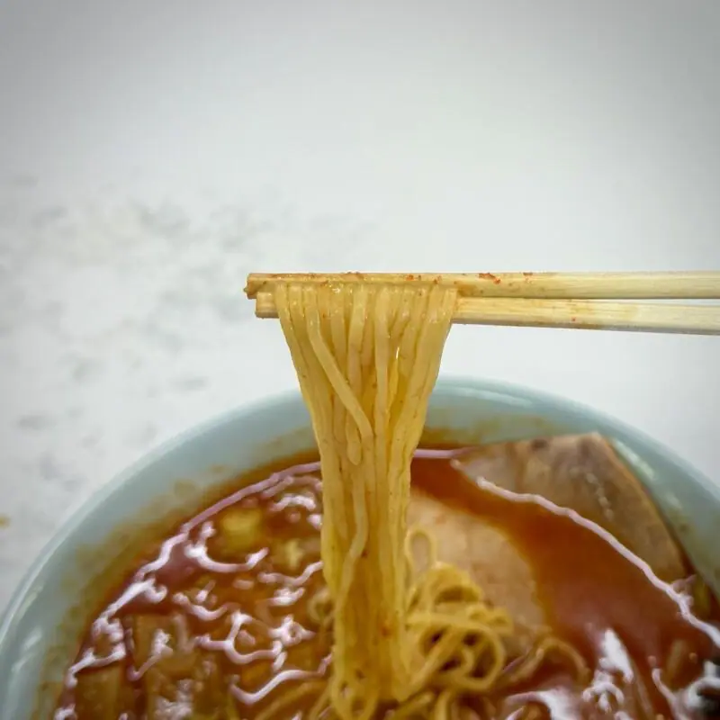ラーメン ばんり 秋田県潟上市天王 牛坂二区 追分駅 激辛味噌ラーメン 麺