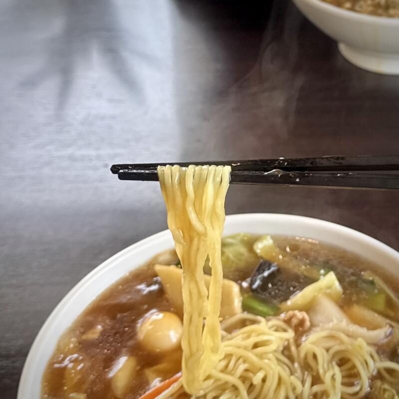 熱烈中華 〇武 まるたけ 山形県上山市金生東 高等養護学校前 かみのやま温泉駅 五目餡かけラーメン 餡掛けラーメン 麺