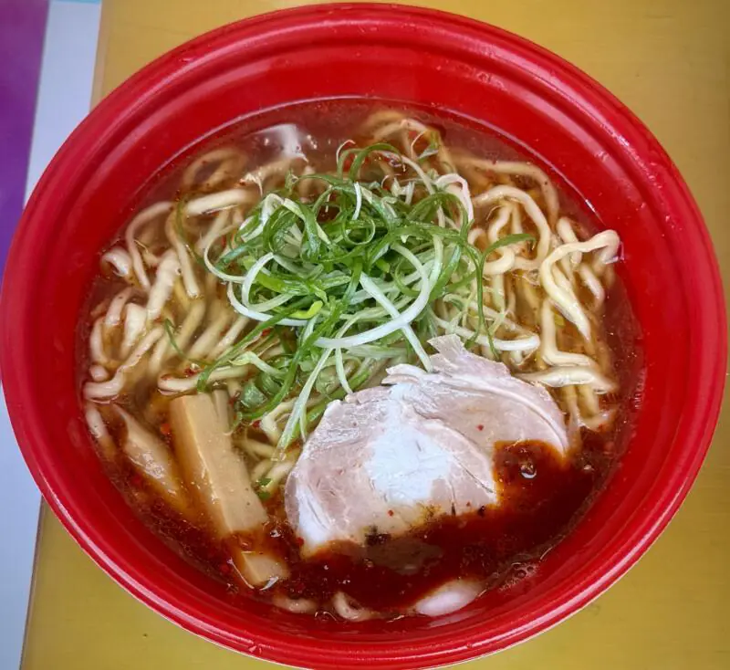 仙台ラーメンフェスタ2026 第一幕 宮城県仙台市太白区 あすと長町杜の広場公園 麺屋 吟治 ぎんじ ラーメン王国山形の新店が創る煮干し醤油ら～麺 旨辛醤油変更 煮干しラーメン