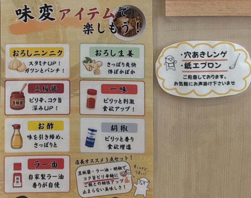 ぐうらーめん 千葉県山武市成東 辺田 成東駅 メニュー