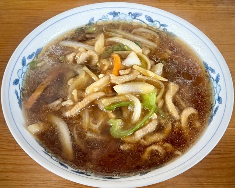 中華料理の店 東東 とんとん 秋田県仙北市角館町田町上丁 角館駅 ロースーメン ロウスウメン 肉絲麺 餡掛けラーメン