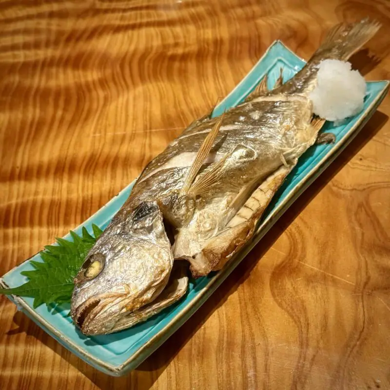 fishermans baru 109 フィッシャーマンズ バル 109 秋田県秋田市大町 川反 イシモチの塩焼き