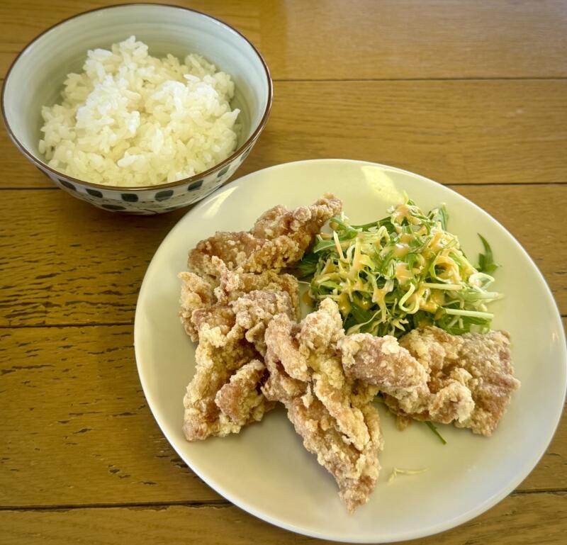 ラーメン食堂 ホームラン 宮城県大崎市古川清水 下三丁目 東大崎駅 とりの唐揚げ定食 鶏の唐揚げ