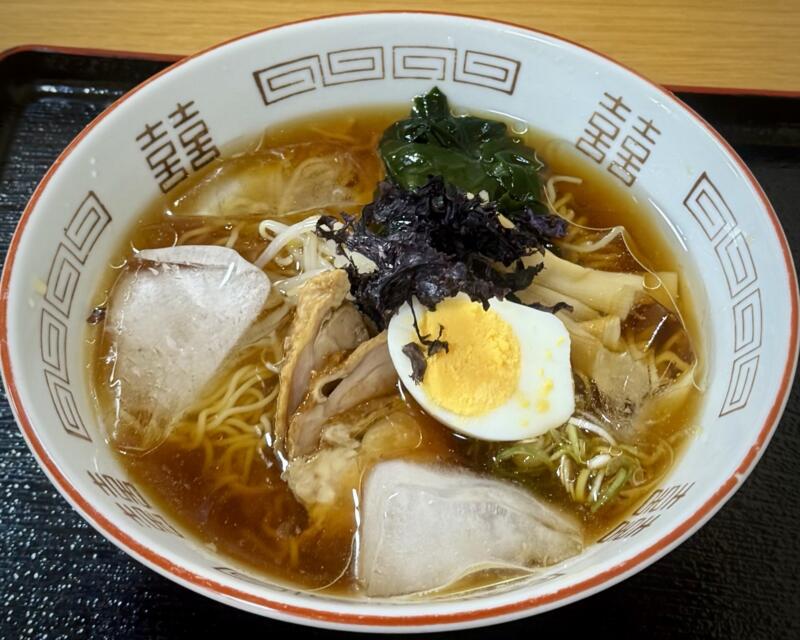 貝の沢温泉食堂 秋田県秋田市太平山谷 貝の沢口 大張野駅 冷しラーメン 冷たいラーメン 冷製醤油ラーメン