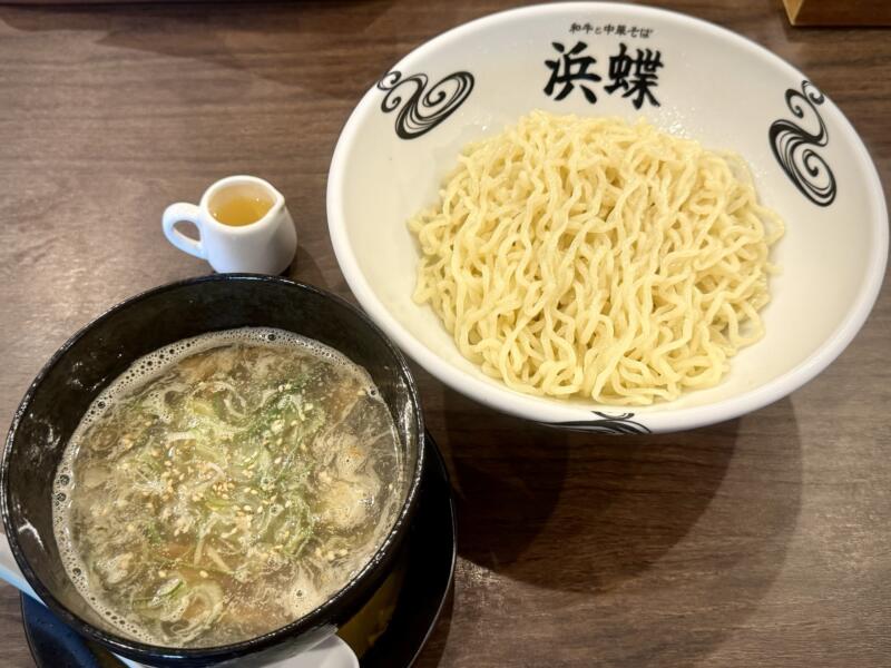 和牛と中華そば 浜蝶 はまちょう 青森県弘前市稲田 城東中央二丁目 弘前駅 本日の煮干しのつけそば つけ麺