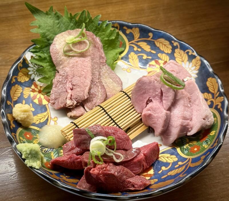 焼き鳥・肉刺し すみか 船橋店 千葉県船橋市本町 船橋駅 京成船橋駅 肉刺し3種盛り