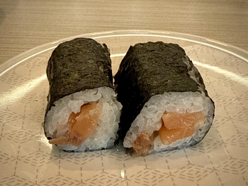 はま寿司 秋田下新城店 秋田県秋田市下新城中野 回転寿司チェーン店 鉄火巻き サーモン巻き