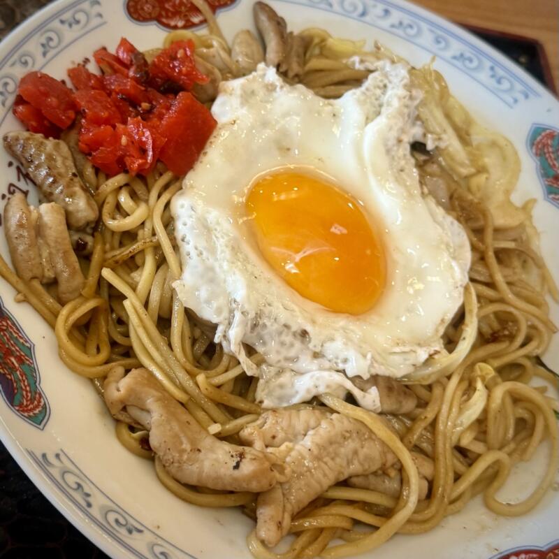 元祖 神谷焼そば屋 秋田県横手市大屋新町 ご当地焼きそば 横手やきそば ホルモン玉子 具