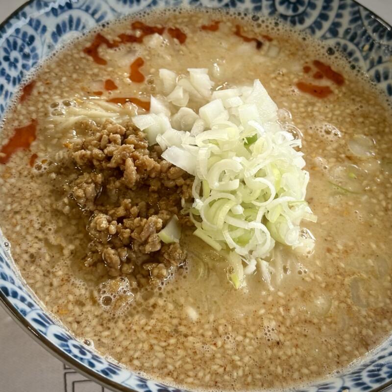 日替わり食堂 岩手県北上市和賀町長沼 立川目駅 上長沼 濃厚くりーみぃー担々麺 具