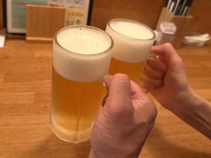 中華ダイニング 大黒屋 秋田県秋田市仁井田 羽後牛島駅 大野口 生ビール 乾杯