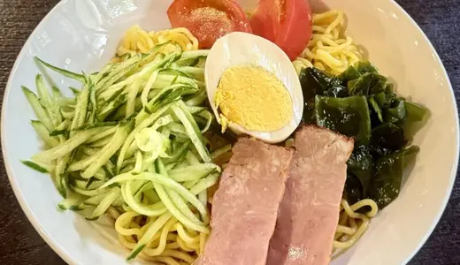 お食事処 道楽亭＠秋田県男鹿市北浦真山にて冷やし中華をオーダー！なまはげ館と真山伝承館の間にある貴重な食堂♪