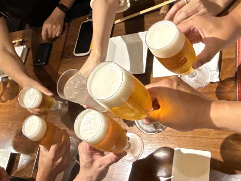 ECHIGO SPANISH SINO エチゴスパニッシュシノ 新潟県長岡市東坂之上町 スズラン通り 長岡駅前 生ビール 乾杯