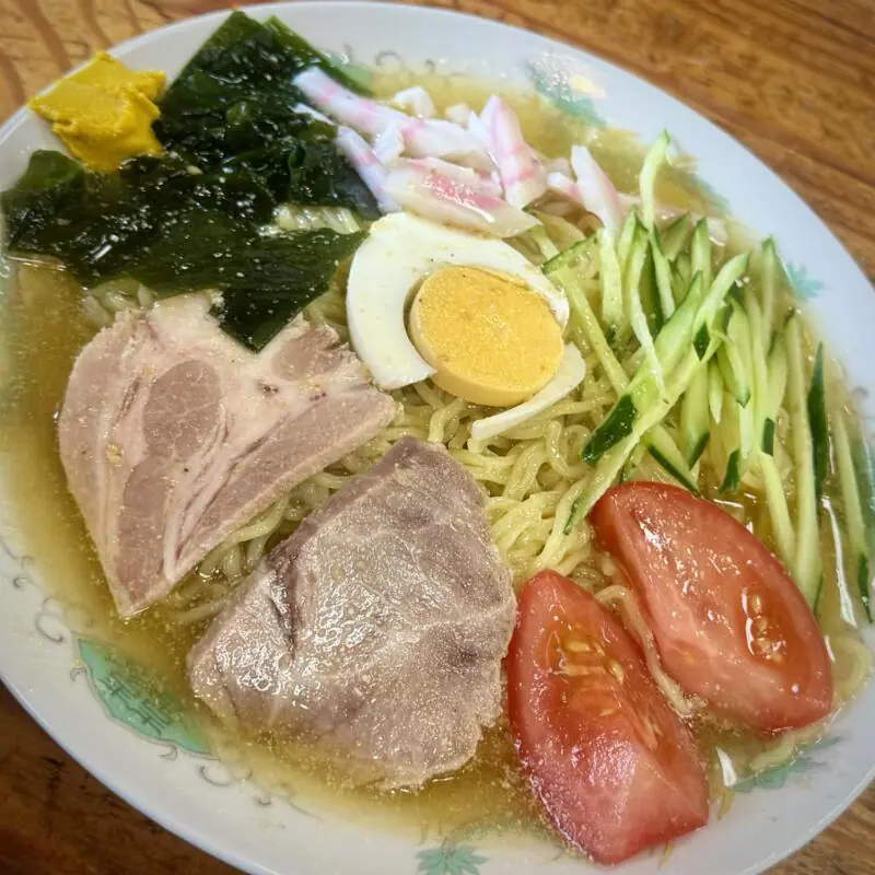 食堂 六太郎 六太郎食堂 新潟県新潟市南区白根 冷し中華そば 冷やし中華 具