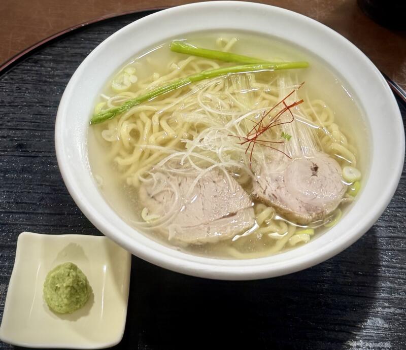 農家レストラン 塩川屋 福島県喜多方市 新町 喜多方駅 わさび塩ラーメン 山葵しおラーメン 喜多方ラーメン