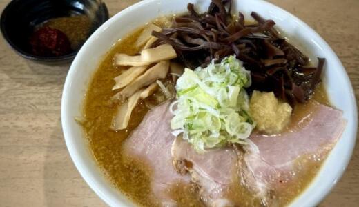 MONCHAN RAMEN SHUN＠秋田県由利本荘市にて炒め味噌らーめんをオーダー！生姜やニンニクなどの香味野菜の風味が効いたコク旨な味噌スープ＆炒めたモヤシの香ばしさが堪らない逸品♪
