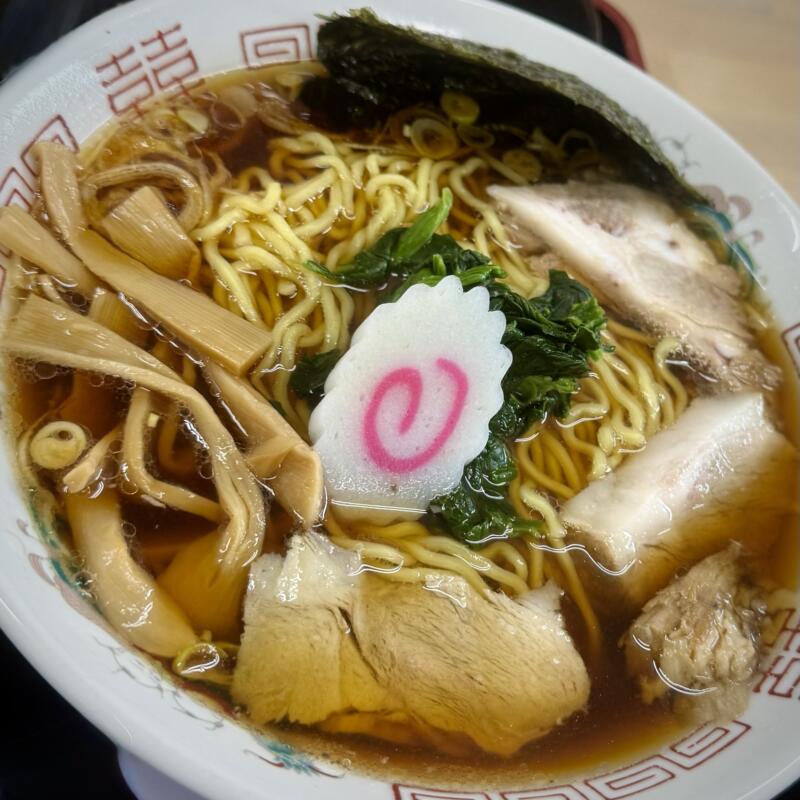 黒島食堂 山形県東根市中央 さくらんぼ東根駅 東根市役所前 黒島まんぷくセット 生姜醬油ラーメン 新潟ご当地ラーメン 長尾生姜醬油ラーメン 具