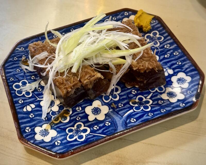 二葉 そば店 二葉蕎麦 千葉県船橋市本町 京成船橋駅 まぐろにこごり 鮪 煮凝り