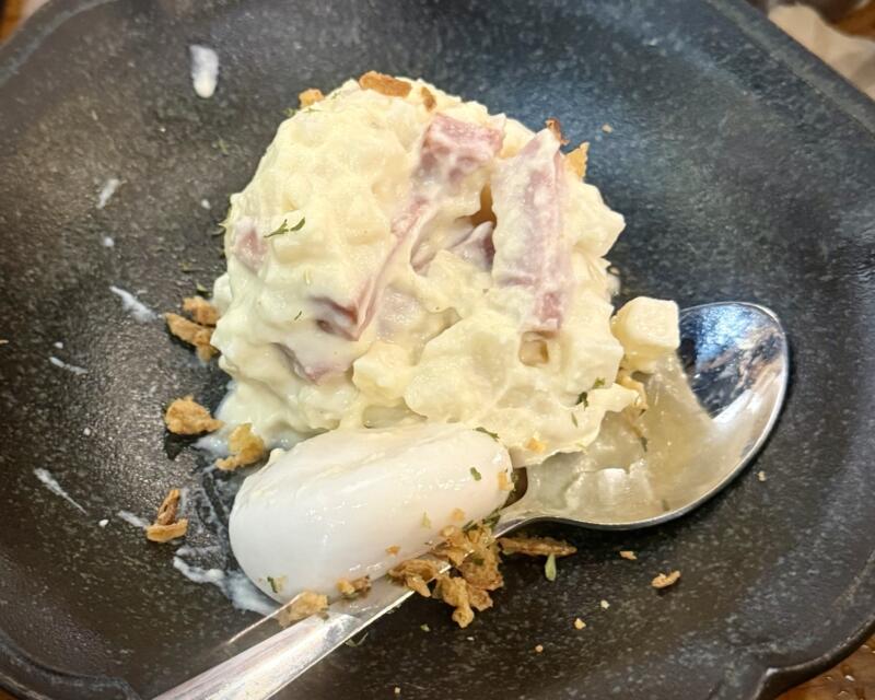 大衆居酒屋 呑んだくれ 船橋店 千葉県船橋市本町 京成船橋駅 半熟卵のポテサラ ポテトサラダ