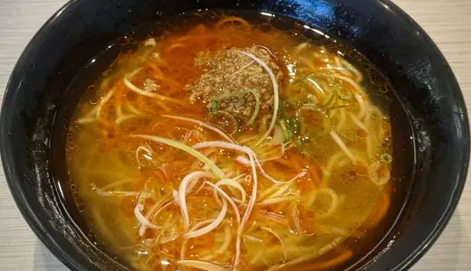 はま寿司 由利本荘店＠秋田県由利本荘市御門にて特製麻辣ラーメンをオーダー！ここ4ヶ月で秋田県内に3店舗増えるアグレッシブなチェーン展開♪